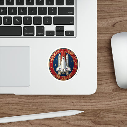 Space Shuttle 'American Innovation - 250 Years' Sticker