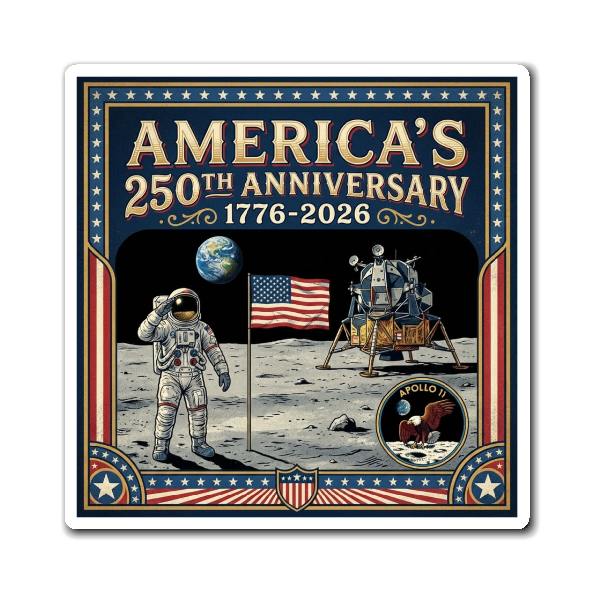 All 18 America 250th Anniversary Magnets (Save 25%)