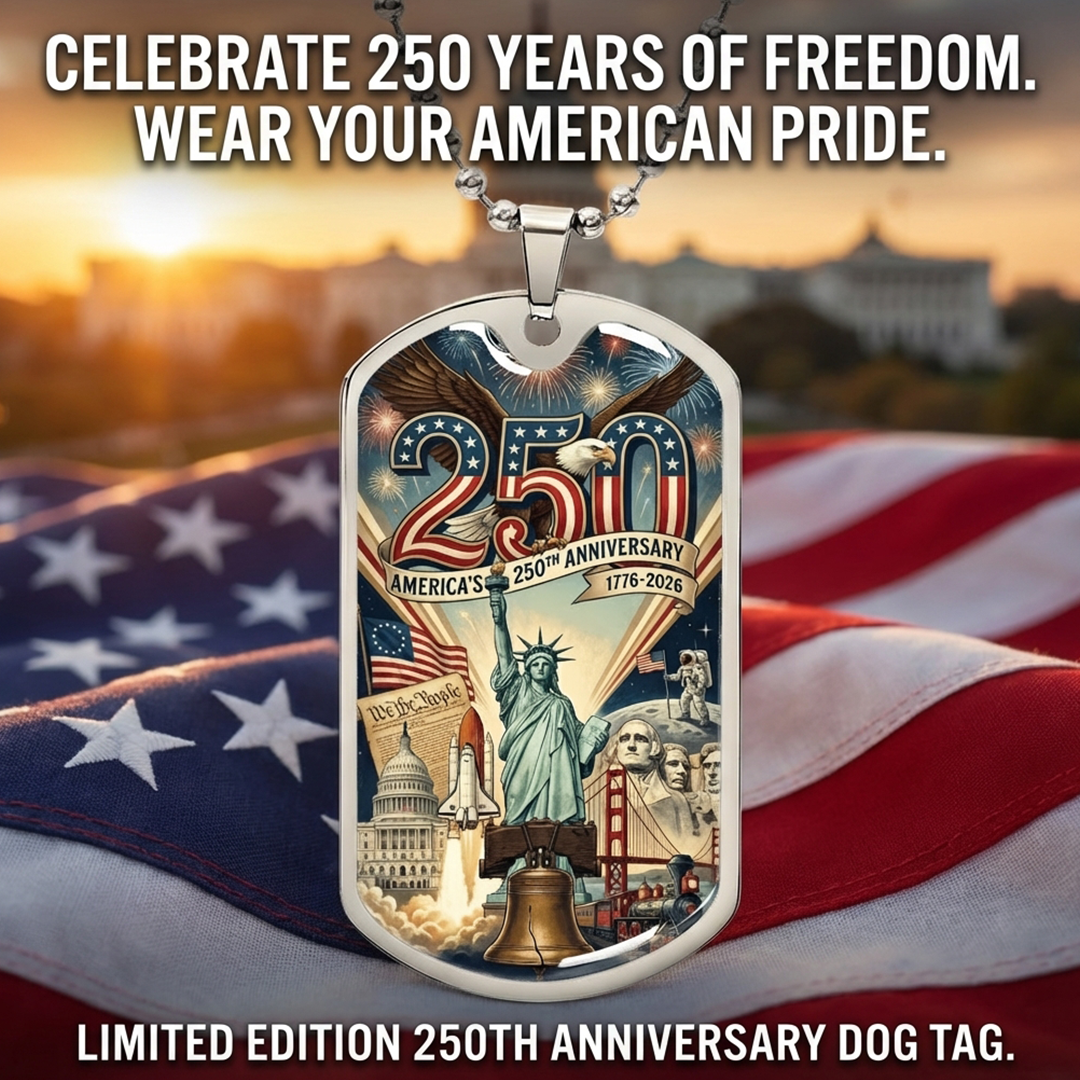 America's 250th Anniversary Engravable Dog Tag