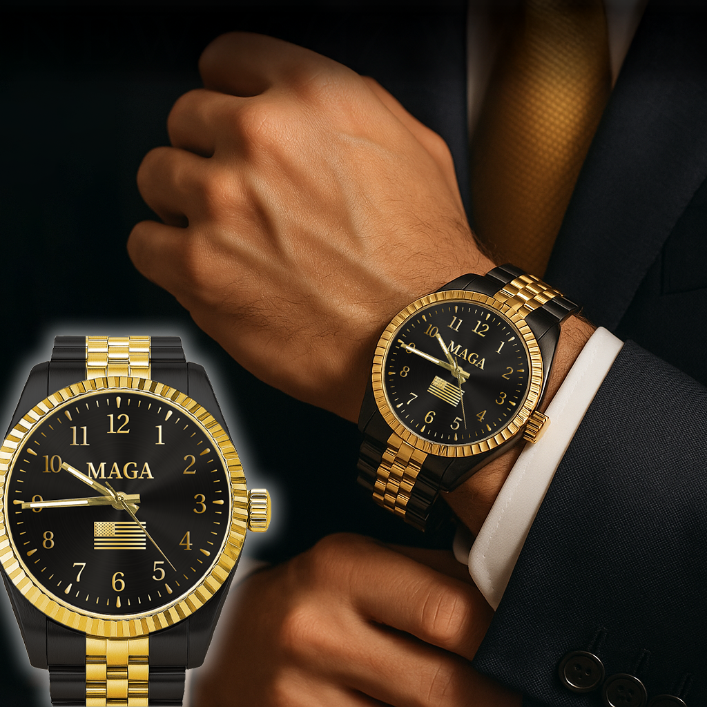 Black & Gold MAGA Watch