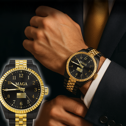 Black & Gold MAGA Watch