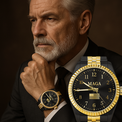Black & Gold MAGA Watch