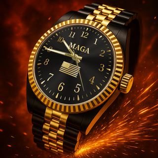 Black & Gold MAGA Watch