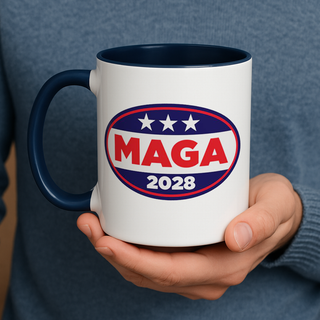 MAGA 2028 Patriotic Coffee Mug – 11oz & 15oz