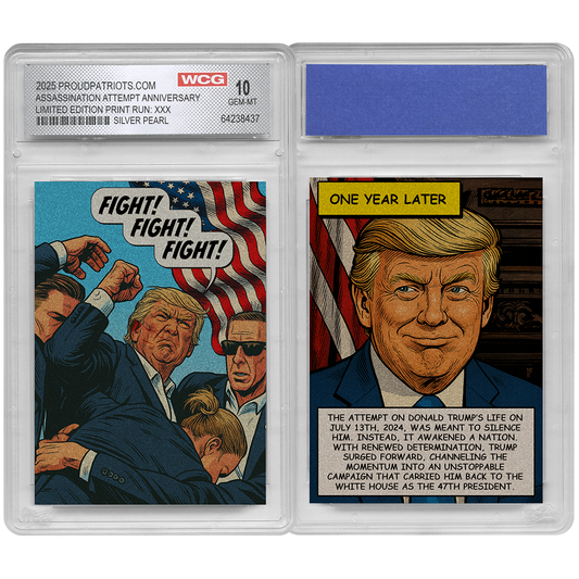 SILVER PEARL Fight Fight Fight Collectible Trading Card - One Year Anniversary Special Edition (Only 100 Available)