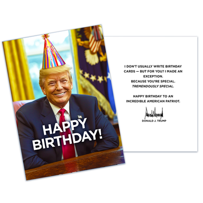 You're Special - President Trump Birthday Card