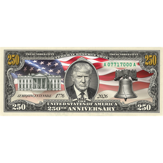 President Trump 250th Anniversary Legal Tender $2 Bill – USA 250th Collector's Edition