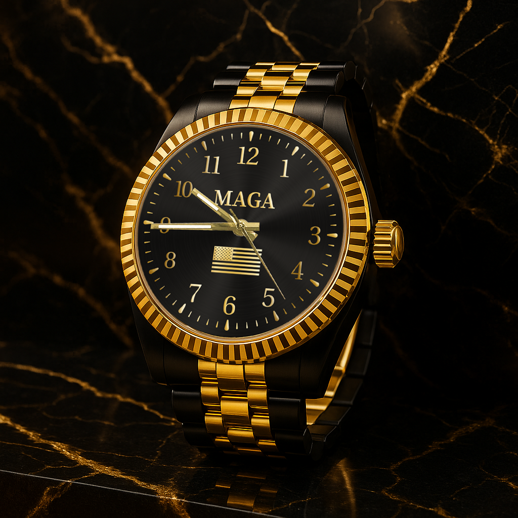Black & Gold MAGA Watch