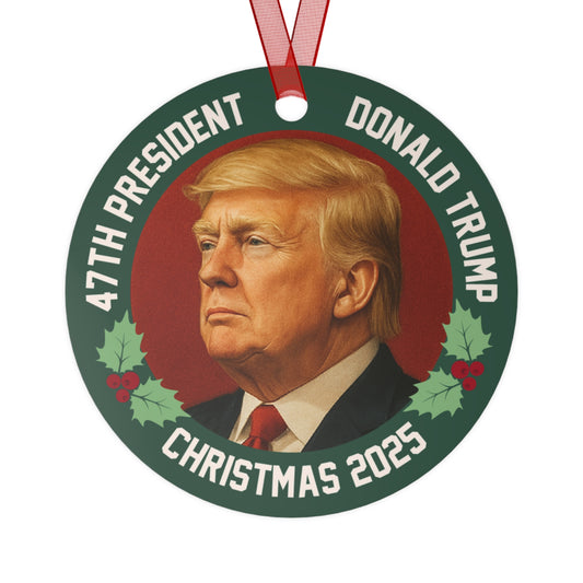 47th President Christmas 2025 Tree Ornament