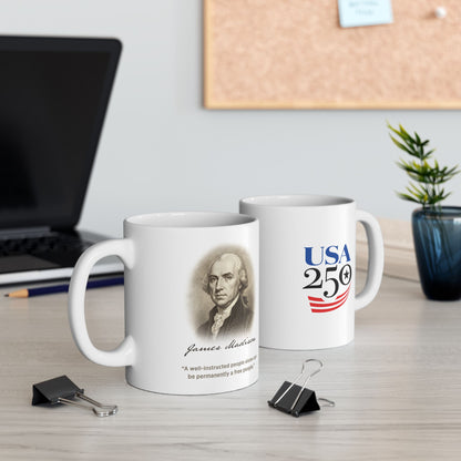 James Madison - America 250th Founding Fathers Coffee Mug Collection