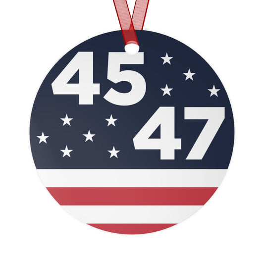 45/47 American Flag Christmas Tree Ornament