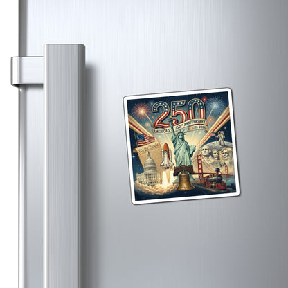 250th Anniversary USA Magnet — Patriotic America 1776–2026 Refrigerator Magnet