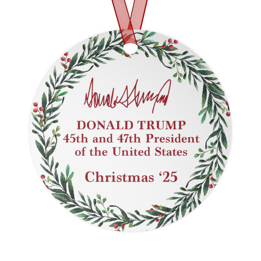 Trump Signature Christmas Tree Ornament