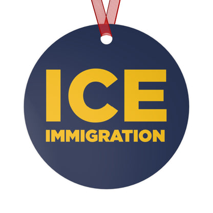 ICE Immigration Christmas Tree Ornament