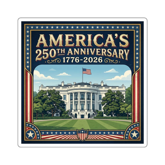 White House - America 250th Anniversary Square Sticker