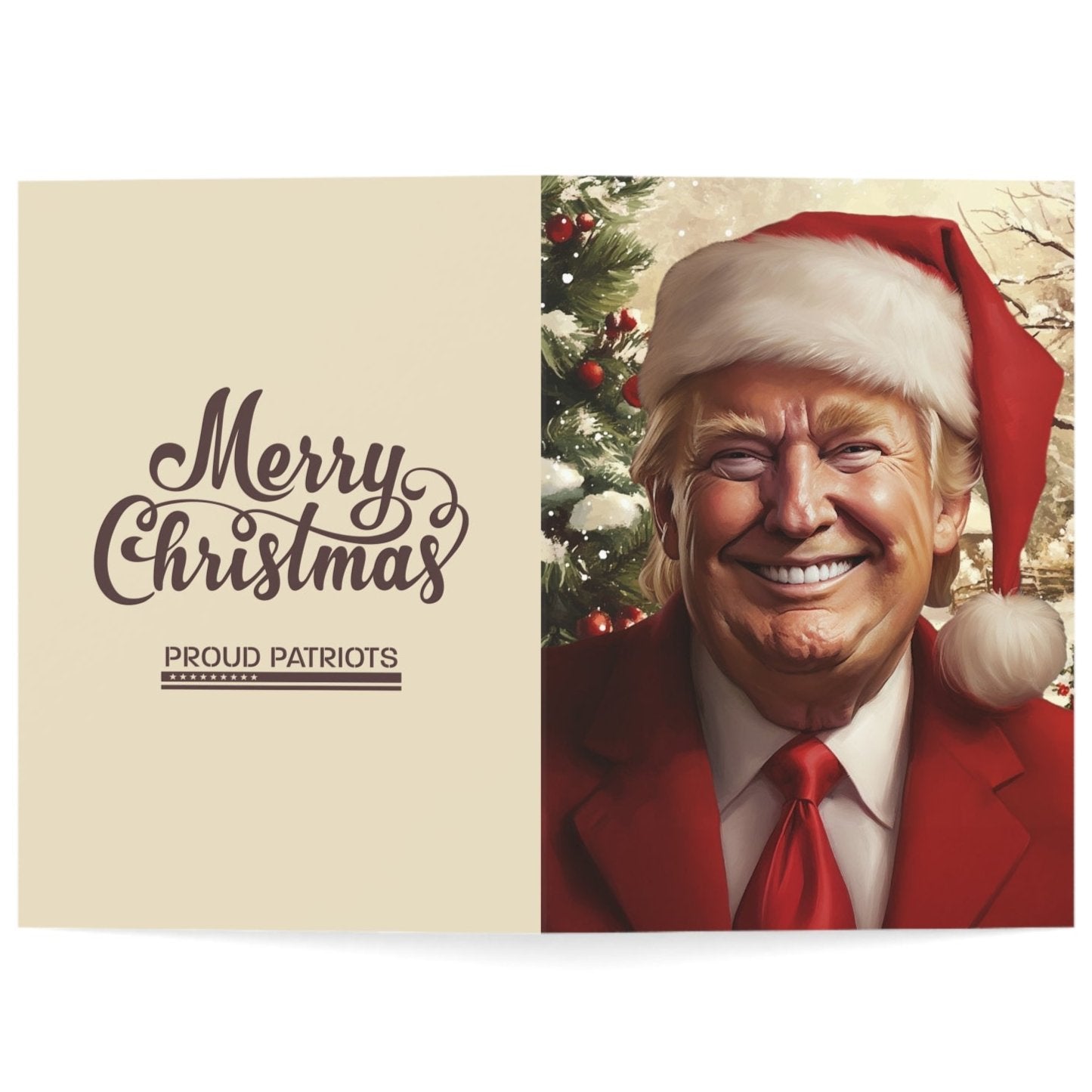 President Trump Merry Christmas Greeting Card