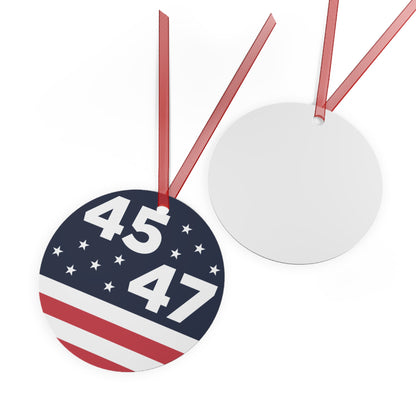 45/47 American Flag Christmas Tree Ornament