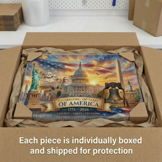America's 250th Anniversary Monuments Canvas (24"x 16")