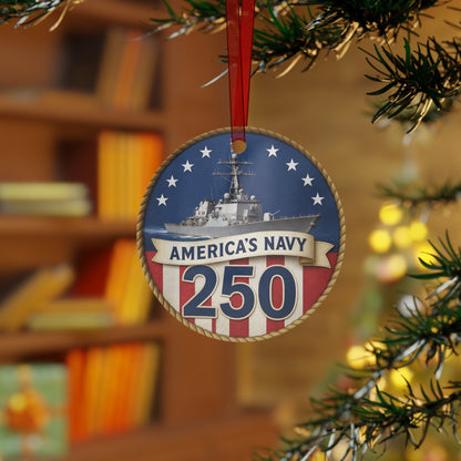 Navy 250th Anniversary Christmas Tree Ornament