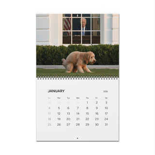 Pooping Dogs Owning Liberals 2026 Calendar - Funny Calendar & White Elephant Gag Gift Calendar