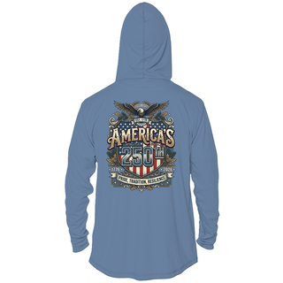America's 250th Anniversary Solar Sun Shirt with Hood — graphic t-shirt, view 2