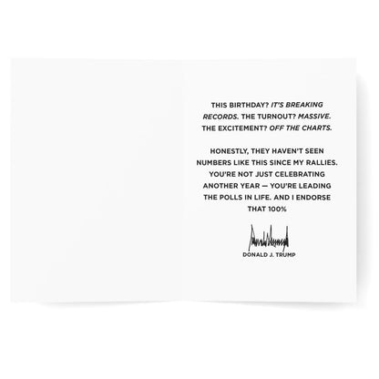 Birthday Endorsement - President Trump Birthday Card