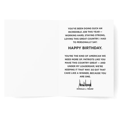 Need Patriots Like You - President Trump Birthday Card