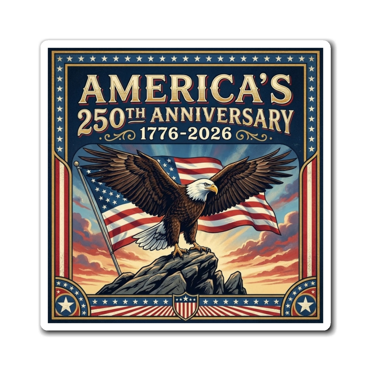 All 18 America 250th Anniversary Magnets (Save 25%)