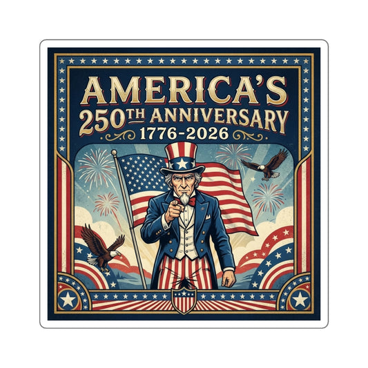 Uncle Sam - America 250th Anniversary Square Sticker