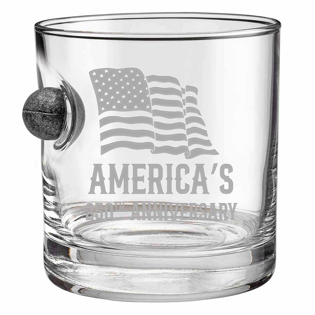 America's 250th Anniversary - Musket Ball Whiskey Glass