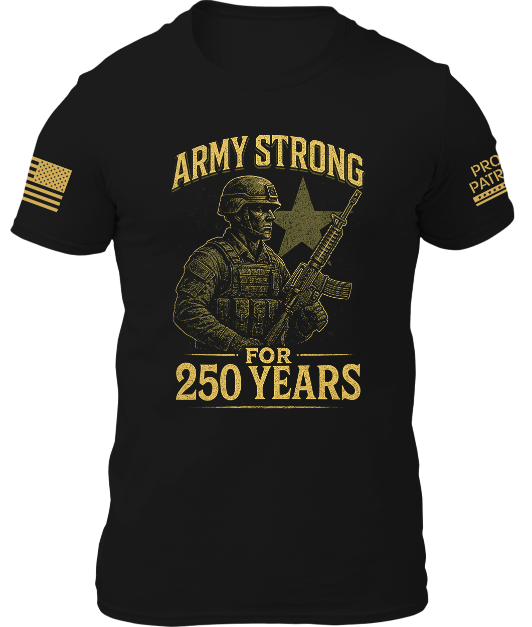 Army Strong For 250 Years Shirt