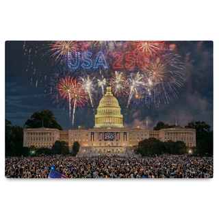 America's 250th Anniversary Fireworks Canvas (24"x 16")