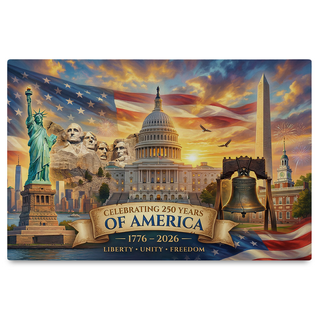 America's 250th Anniversary Monuments Canvas (24"x 16")