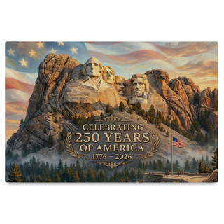 America's 250th Anniversary Mount Rushmore Canvas (24"x 16")