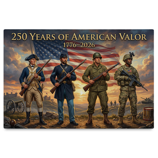 America's 250th Anniversary Soldiers Canvas (24"x 16")
