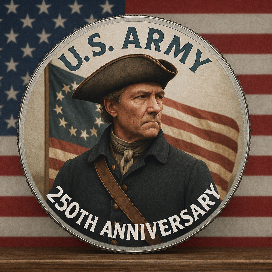 1775 - U.S Army 250th Anniversary - Genuine Legal Tender JFK Half Dollar