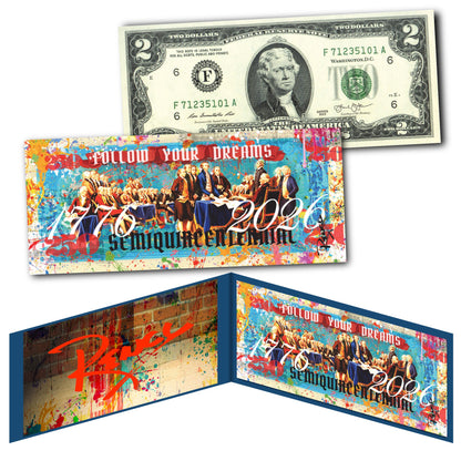America's 250th Anniversary Collectible $2 Bills - Set of 8