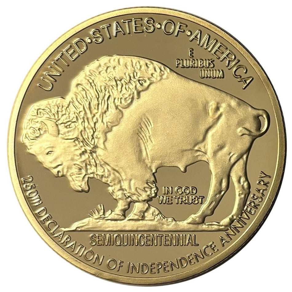 America's 250th Anniversary Buffalo Indian Golden Proof Coin