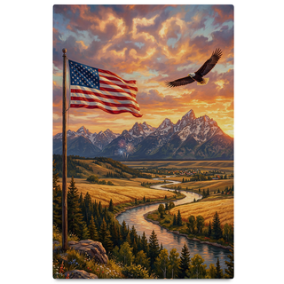 America's 250th Anniversary USA Scenery Canvas (16"x 24")