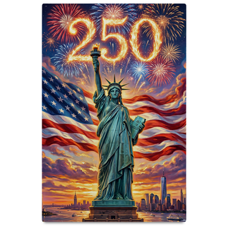 America's 250th Anniversary Statue Of Liberty Canvas (16"x 24")