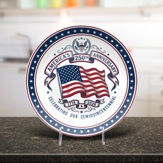 America's 250th Anniversary Semiquincentennial Plate