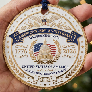 America's 250th Anniversary Christmas Ornament (Pre-Order Expected To Ship in November) — holiday ornament, view 3