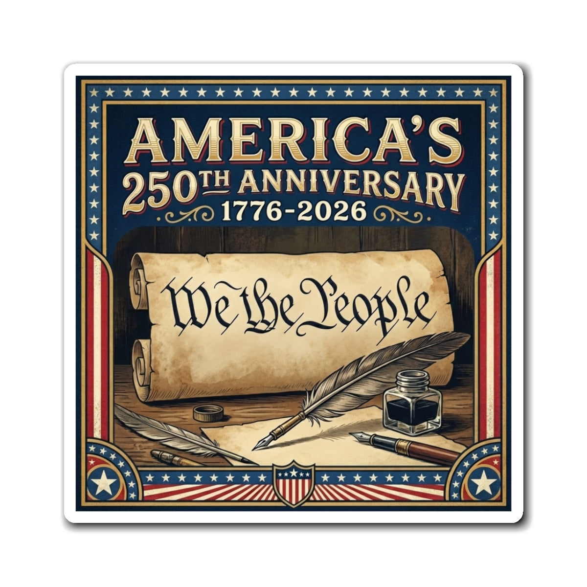All 18 America 250th Anniversary Magnets (Save 25%)