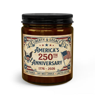 America's 250th Anniversary Soy Candle Set — Patriotic Candle with Matches & Wick Trimmer — patriotic collectible set, view 2