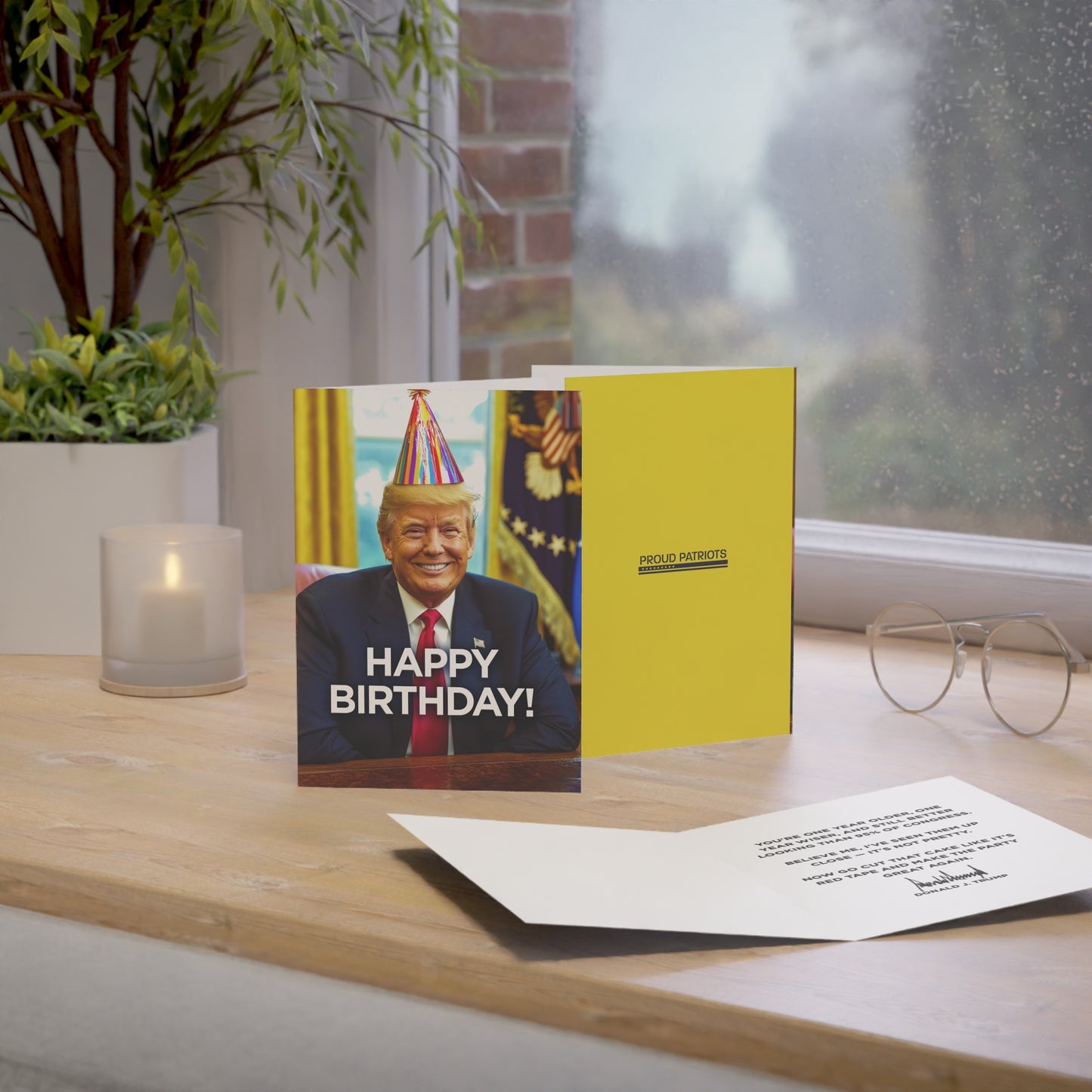 Better Looking Than Congress - President Trump Birthday Card
