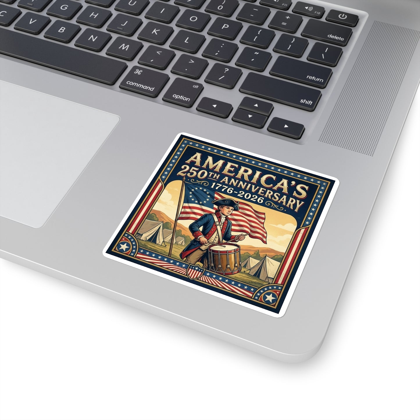 Drummer Boy - America 250th Anniversary Square Sticker
