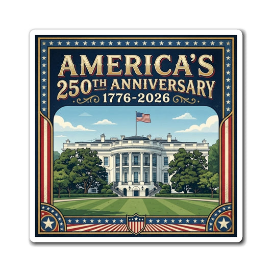 White House - America's 250th 1776-2026 Refrigerator Magnet