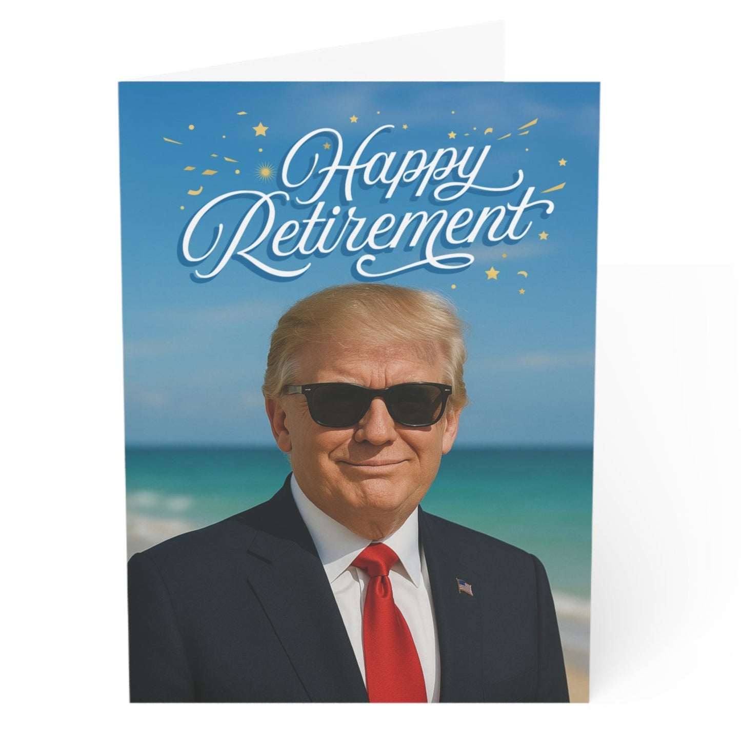 Happy Retirement - President Trump Retirement Card