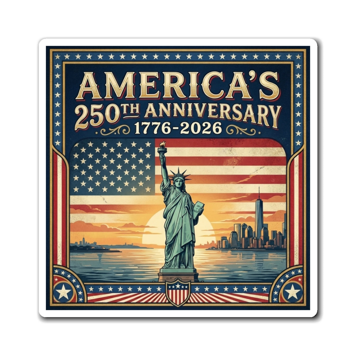 All 18 America 250th Anniversary Magnets (Save 25%)