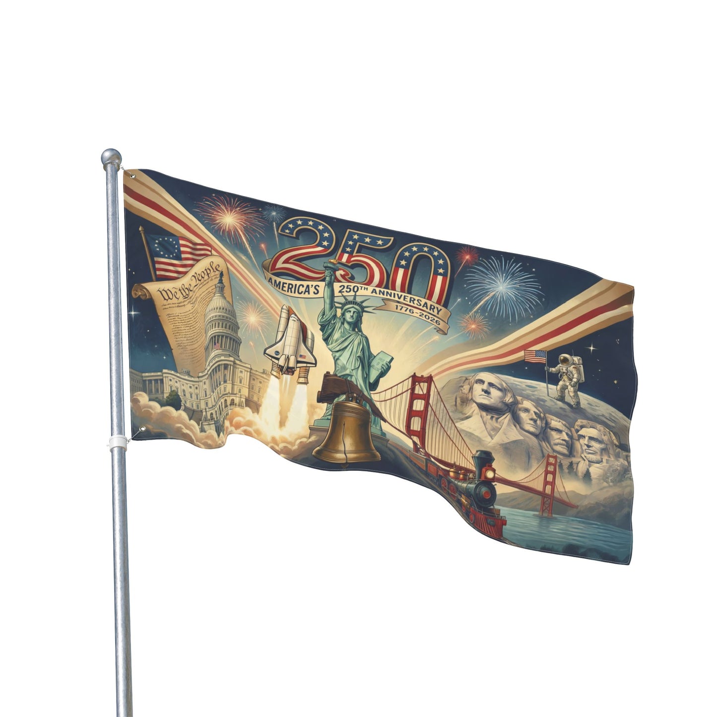 250th Anniversary of America Flag (Double-Sided 3ft x 5ft)